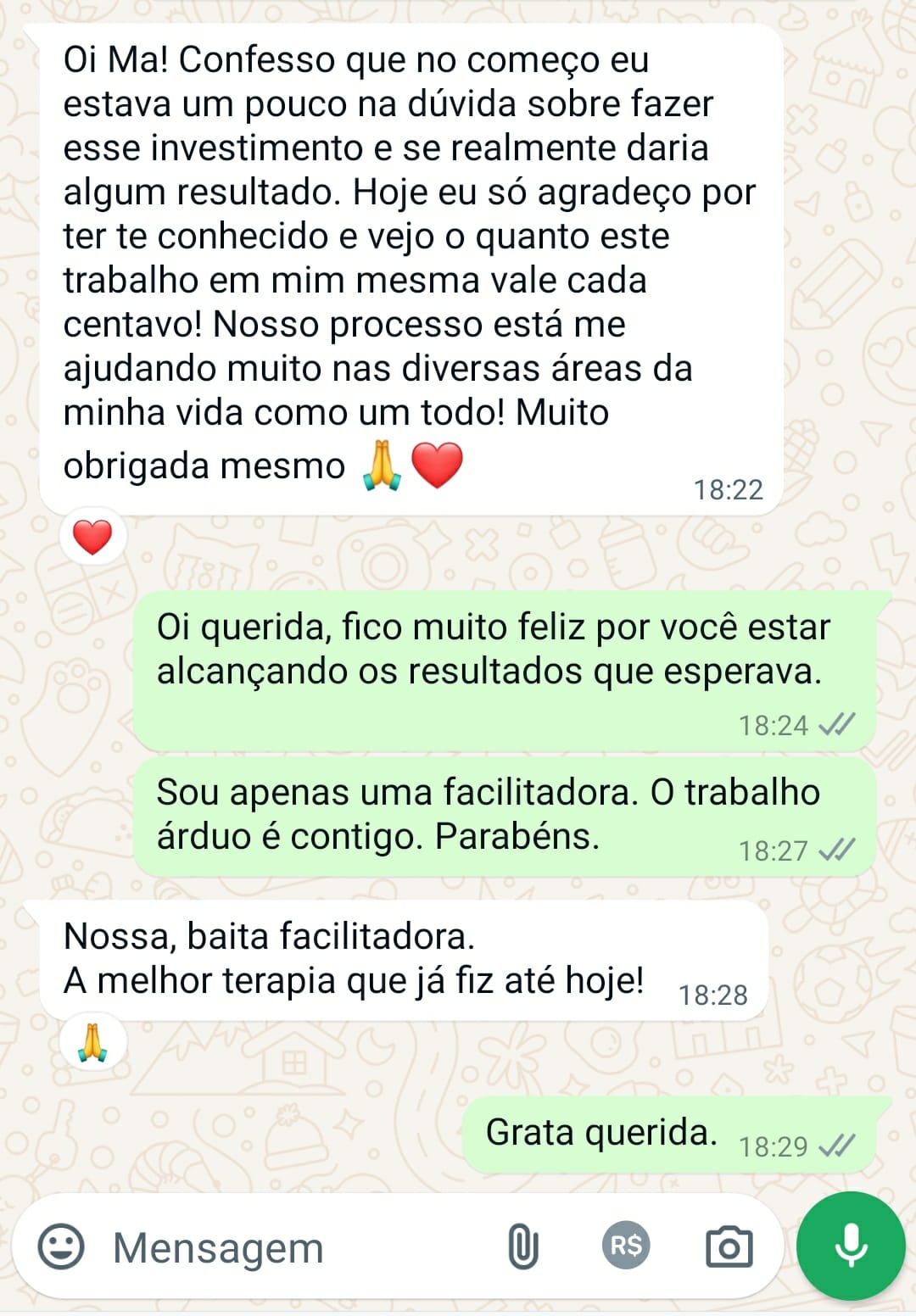 Depoimentos Mayra Rizzo