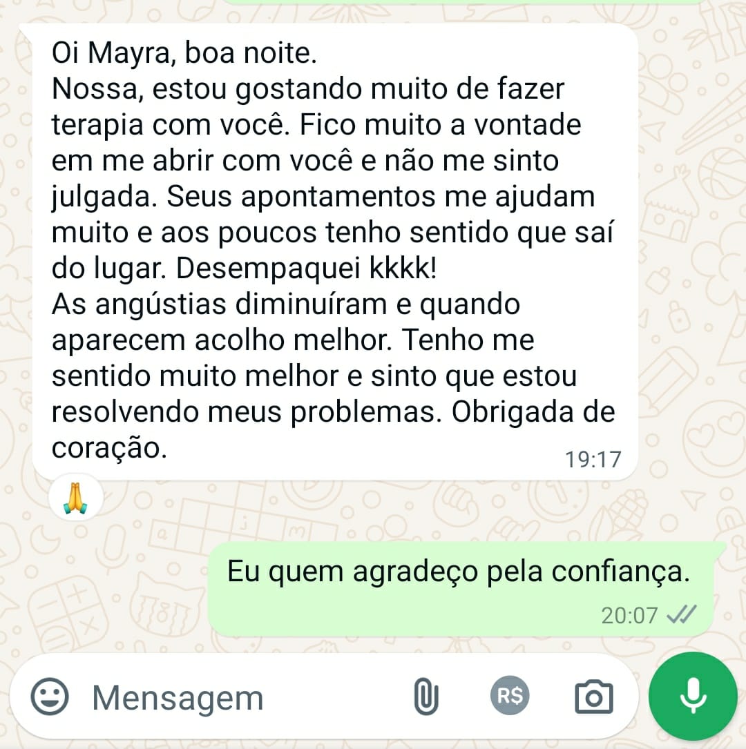 Depoimentos Mayra Rizzo